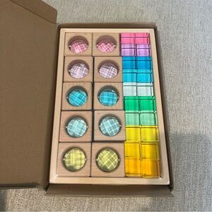 Colorful Transparent Building Blocks Set